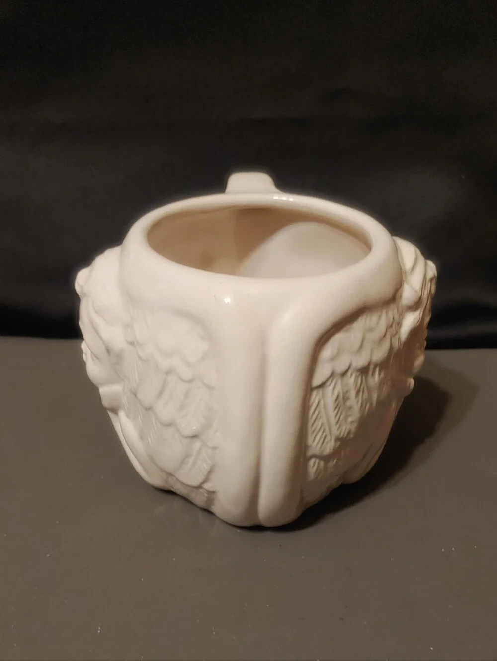 Vintage 3D Ceramic Cherub Coffee Mug